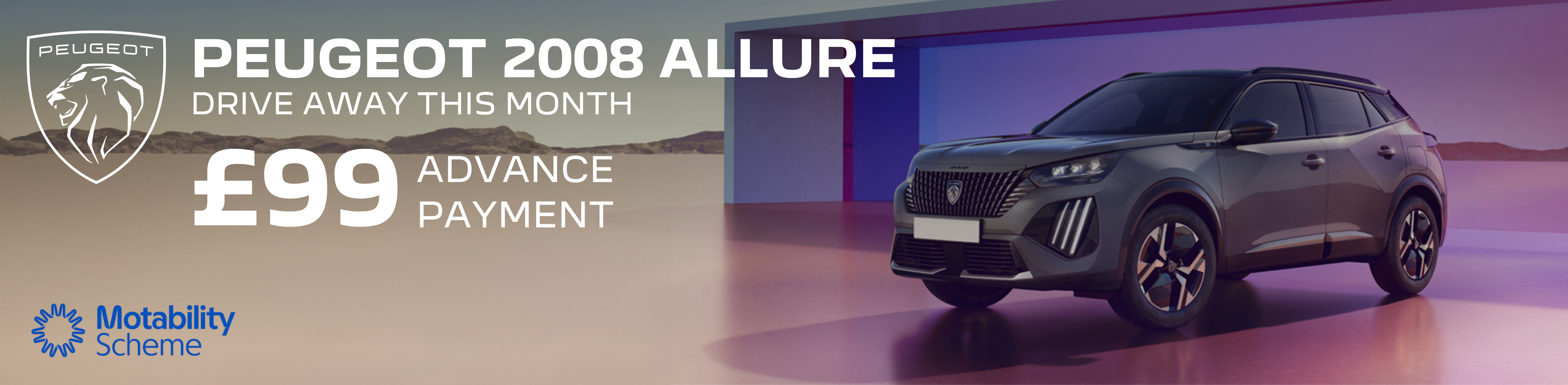 New Peugeot 2008 Motability 